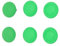 Empuñaduras para Pulgar, Tapa de Repuesto para Joystick Analógico 3D, Cubierta para Botón de Agarre para Pulgar 6 en 1 para Controlador PS5 Elite (Verde)