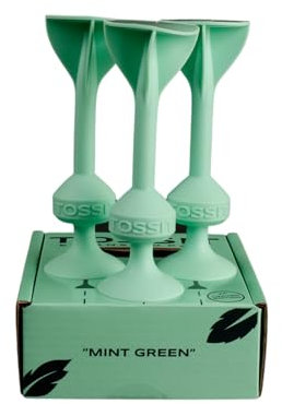 TOSSIT Jeu Fléchette Ventouse, Pétanque Intérieur Extérieur pour Sol et Mur, Silicone Puissant et Durable, Limited Edition Expansion Pack, Mint Green