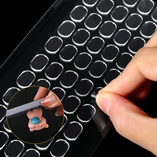 600pcs Clear Tack Putty for Figures, Removable Gel Glue Putty Adhesive Tacky Putty Double Sided Sticky Dots Stickers Wax Mounting Putty for Poster Wall Hanging Museum Crafts, 0.51x0.31