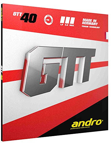 ANDRO Belag GTT 40 Farbe 2,3 mm, schwarz, Größe 2,3 mm, schwarz