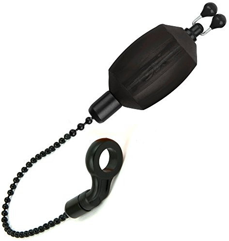 Fox Black Label Dumpy Bobbins - Optischer Bissanzeiger, visuelle Bissanzeige zum Karpfenangeln, Bobbin Einhänger zum Angeln, Farbe:Black