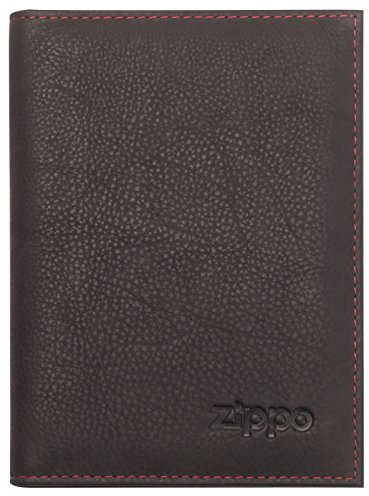 Zippo Kartenetui - Leder - Mokka - Kreditkartenetui für Damen und Herren - 13 Kartenfächer