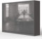 SMARTBett Schrankbett Standard Anthrazit/Anthrazit Hochglanzfront 140 Horizontal