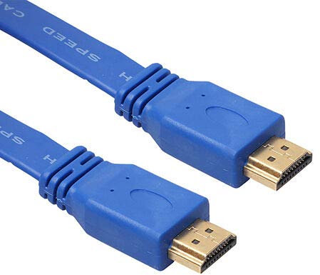 sb components SB High-Speed Male to Male 4K HDMI Cable - Supports Ethernet, 3D, 4K and Audio Return, 1.5m Braided A-Male to A-Male HDMI Cable High-Speed 50cm HDMI Cable - Blue