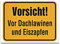 Warnaufkleber Vorsicht! Vor Dachlawinen und Eiszapfen Hinweis Schild Folie 15x10 / 30x20 / 45x30 / 60x40cm | signalgelb Made in Germany, Größen Name: 30x20cm