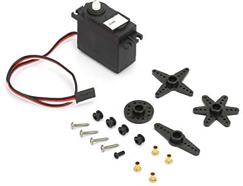 aqxreight - Mini-Servomotor 360 Grad kontinuierliche Drehung mit Servohorn-Set (Arm, X, Rad, Stern) für RC Car Robot Helicopter Flugzeugmodell