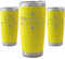 Personalised Engraved 500ml Yellow Travel Cup with Name's Coffee Design, Personalise with Any Name
