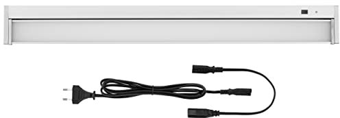 REV TERRA Unterbauleuchte Küche, LED Unterbauleuchte erweiterbar, 58cm, 12W, 900lm, IR-Sensor, silber [Energieklasse E]