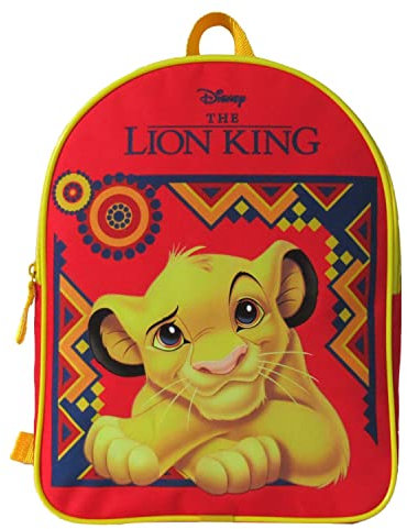 BAGTROTTER Sac à dos goûter maternelle 31 cm Disney Le Roi Lion Rouge