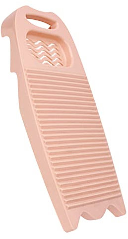 Jocyshop Tabla de lavandería de plástico, tabla de lavar a mano para lavandería, tabla de lavar a mano para lavar ropa, tabla de lavar para lavandería, rosa, 17.7 x 7.8 pulgadas