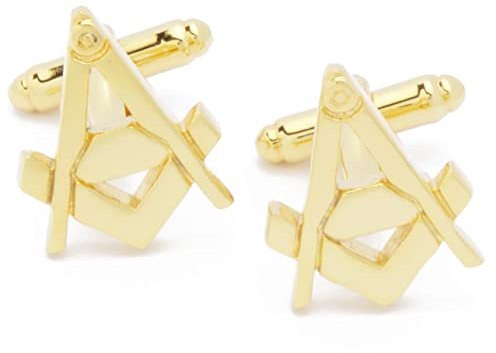 Manschettenknöpfe - Freimaurer Freemason Gold