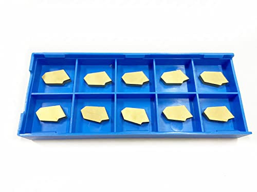 Ruimou 10 Stück Hartmetall-Nuteinsätze SP300 NC3030 GTN-3 (QC1403) CNC-Drehmeißel-Hartmetall-Einsätze für Drehbank, Nut-Abschnittwerkzeug