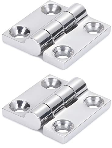 9Tong hochglanzpoliert Stahltür Schrankscharniere rostfreier Stahl Scharnier für Marineboot SUS316 2pcs 38mm * 38mm