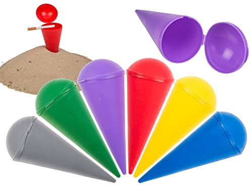 Strandaschenbecher Urlaub Garten Strand Sonne See Aschenbecher 6 Farben 6er Set