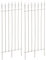 CLP 2er Set Metall-Rankgitter Elisa I Größe: 100 x 50 cm, Stabstärke 0,7 cm I Rankhilfe für Kletterpflanzen, Farbe:weiß