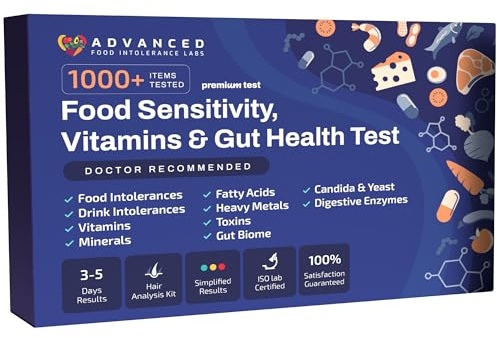 AFIL 1000+ Foods, Drinks, Vitamins, Gut, At-Home Wellness Test Kit, Trusted Hair Analysis for Adults & Kids, At-Home Health Non-Invasive, Gluten, Dairy Health Wellness Indicators