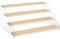 NBEADS 4-Step Acrylic Tiered Display Stand, Wood Display Stands Showing Stand Clear Display Shelf Perfume Model Stand with Dot Stickers for Crafts Showing Storage Display Collection, 30x21.4x15.8cm