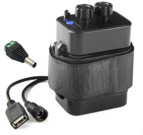 hero-s 12V Waterproof Battery for Box with USB Interface Support 6x 18650 Battery DIY for Bike LED Light Lamp Smartphone Battery Holder Socket Adapter Organizer Plug connector Splitter cover Data