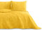AmeliaHome Tagesdecke 260x280 cm gestrickt Velvet Samt Palsha Gelb