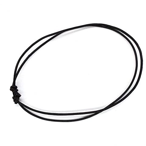 Adjustable Choker Necklace Rope 20pcs Black Hemp Cord Necklace Chains String Knot Ropes for Diy Craft Jewelry Making