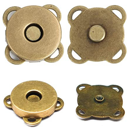 2pcs Metal Magnetic Snap Buttons,MagneticSnap Fasteners Metal Clasps Sewing Accessory,Magnetic Button Clips for Closure Purse Handbag Clothes Sewing Craft DIY Clothing Bag Accessories,14mm