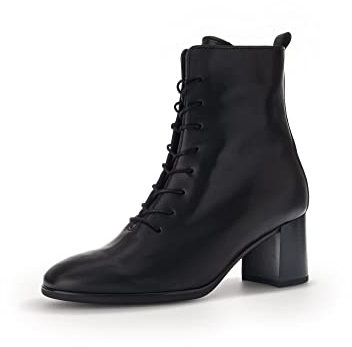 Gabor Damen Schnürstiefeletten, Frauen Schnürboots,schnürboots,übergangsschuhe,Stiefel,Bootee,Booties,halbstiefel,schwarz,37.5 EU / 4.5 UK