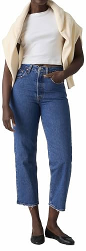 Levi's Women's Ribcage Straight Ankle, Jazz Pop, 25W / 31L