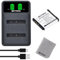Batmax FNP-50 NP-50 Batterie et Chargeur avec USB Port pour FUJIFILM NP-50 FinePix F100fd/ F200EXR/ F60fd, Kodak KLIC-7004 EasyShare M1033/ V1253/ M1093 PENTAX D-LI68 Optio S12/ S10/ A36