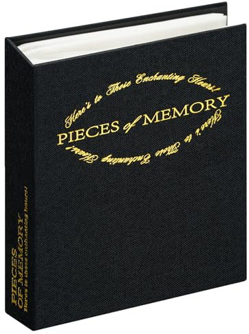 Vienrose Fotoalbum 10x15 Einsteckalbum 200 Fotos, Klein Mini Leinen Fotoalbum zum Einstecken, Traditionell Fotoalben für Familie Hochzeit Baby, Schwarz