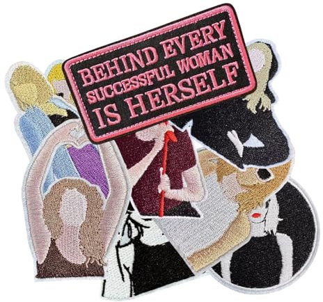 9Pcs Cool Funny Embroidered Patches Iron on/Sew on Applique Embroidery Repair Patch Fashion DIY Craft Accessories Collection for Music Fans Girls Clothing Jacket Jeans Backpack Hat Vests