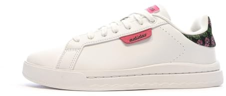 adidas Damen Court Silk Sneaker, Cloud White/Cloud White/Lucid Pink, 38 2/3 EU