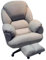 Relaxsessel Sessel Wohnzimmer Burostuhle Gaming Home Office Schreibtischstühle Stuhl mit Rollen, Gaming Stuhl Modern Design, Gaming Sessel Schreibtisch Stuhl für Wohnzimmer ( Color : Gray with footres