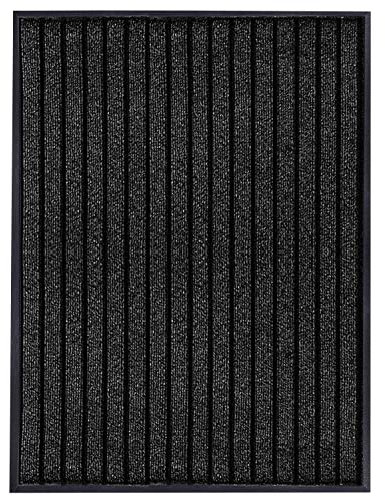 Door Mats for Front Door Mat Indoor/outside - Super Absorbent Kitchen Mats Non Slip Waterproof Washable Rug Dirt Scrapper Entrance Door Mat - Black, 50 x 90 cm