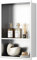 Neodrain Wandnische Dusche Edelstahl Duschnische mit Regal Doppelnische Lagerung für Badezimmer 45 x 30cm