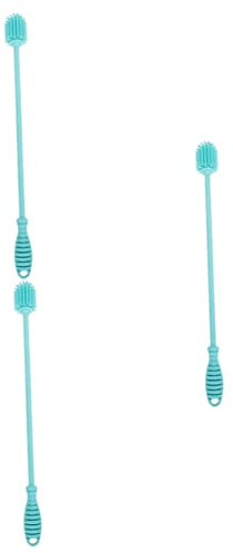 Healvian 3pcs Bottle Cleaning Brush Handle Silicone Cleaner for Bottles No Dead Angle Cleaning Space-saving Design Approved and Multipurpose Tool
