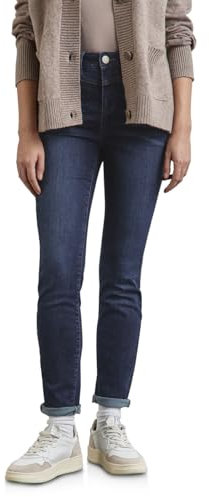 Street One Damen A378402 Jeans im Casual Fit, Dark Indigo Washed, 29W / 32L