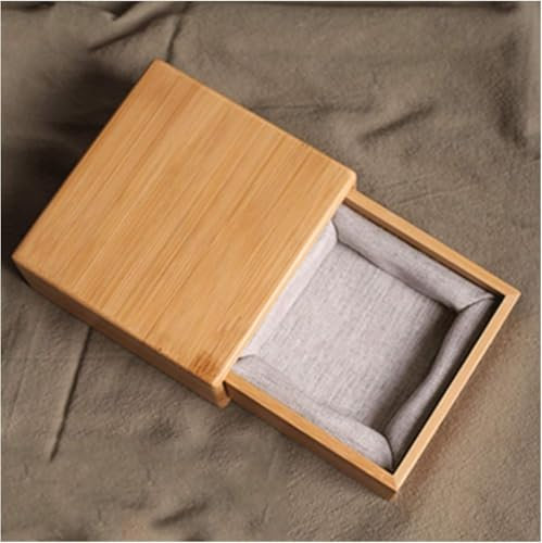 Schmuckkästchen Mädchen Schmuckkasten Schmuck Organizer Bambus Holz Kleine Schublade Tragbare Jewelry Box Schmucktruhe Multifunktionale Praktische Schmuckschatulle Schmuckkoffer(Stil 2)
