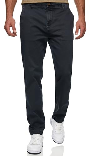 Indicode Herren INGabrin Chinohose Stretch aus 98% Baumwolle mit 4 Taschen | Bequeme Chinohose mit Stretch und hoher Bewegungsfreiheit, Herrenhose, Stoffhose, Freizeithose, Businesshose für Männer