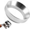 Anillo dosificador de café de 51 mm, embudo para máquina de café con imán, recogedor de polvo para cafetera de aleación de aluminio, para cuenco de infusión de alambre de café