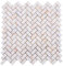 SuperDeal (10 Fliesen) Mosaik Fliese Marmor Naturstein Herringbone Golden Antik Marmor-Mosaik Marble für BODEN WAND BAD WC DUSCHE KÜCHE FLIESENSPIEGEL THEKENVERKLEIDUNG BADEWANNENVERKLEIDUNG matte