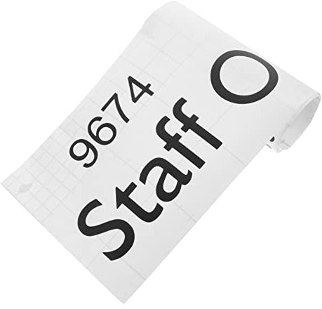 Operitacx Selbstklebendes Schild für Mitarbeiter Türschild für Toilettenpersonal Leicht Abnehmbar Geeignet für Restaurants Installieren