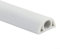1M Floor Cable Cover for Protecting Cables in High Traffic Areas, Made from Soft PVC (D20-white)