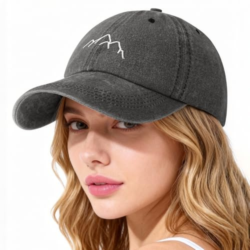 Lonya Basecap Damen & Herren Atmungsaktiv Verstellbare Cap Pferdeschwanz Baseballkappe Vintage Kappe Freizeit Sport Outdoor Sommerhut