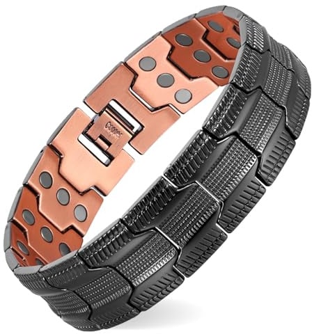 MagEnergy Kupferarmband für Herren, verstellbar mit Einstellwerkzeug