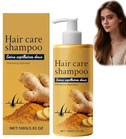 Ingwer-Haarpflege-Shampoo, Ingwer-Haarshampoo Gegen Haarausfall Und Schuppen, Ing/wer-Shampoo Gegen Haarausfall, Verbessert Spliss, Reguliert Die Talgproduktion Und StäRkt Das Haar (1 PCS)