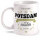 Fashionalarm Tasse Ich komme aus Potsdam - beidseitig bedruckt mit coolem Spruch | Geschenk Idee für Potsdamer Männer & Frauen, Farbe:weiß