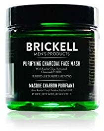 Brickell Men's Products Maschera Viso Purificante al Carbone - Naturale ed Organica - Maschera al Carbone Attivo con Argilla Caolinica Disintossicante - 118 ml