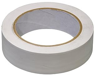 Handelskönig PVC-Schutzband weiß 30 mm x 33 m Klebeband gerillt weiß Putzerband Putzband