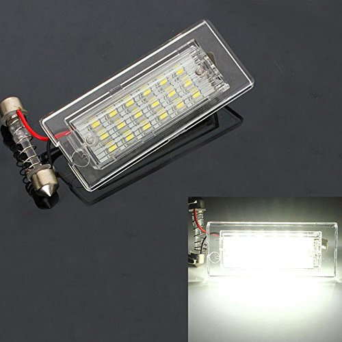 GOFORJUMP 1 Paar Auto LED Kennzeichenbeleuchtung 3528 SMD 18LED Schwanz Weiße Lampen Für BMW E53 / X5 E83 X3