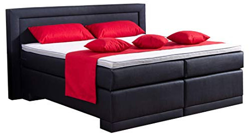 AUKONA Boxspringbett Leon 200x200, Farbe wählen und ändern, 7 Zonen Taschenfederkern-Matratze, H2 H3 H4, Komfortschaum-Topper, Lieferung und Aufbau kostenlos